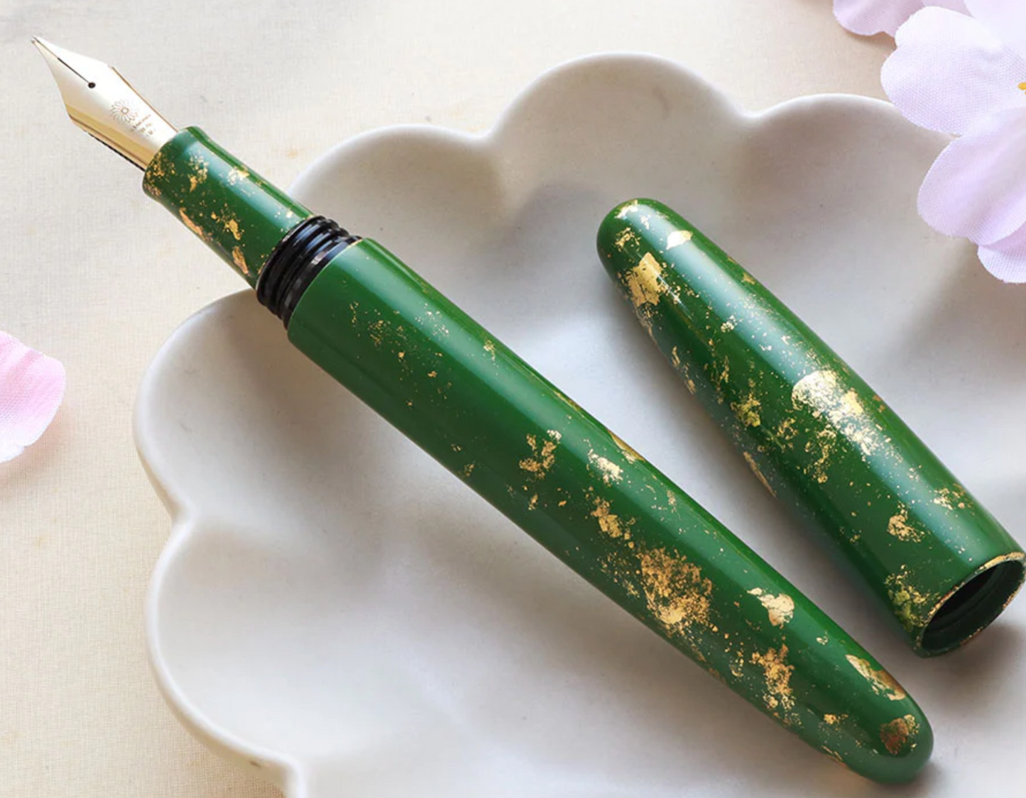 Wancher Dream Fountain Pen | Kyoto Urushi Kotoiro - Arashiyama Bamboo