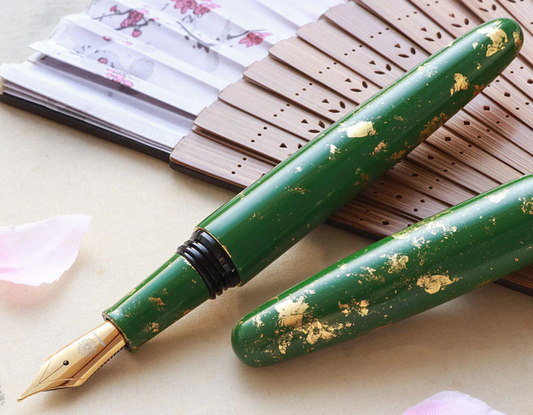 Wancher Dream Fountain Pen | Kyoto Urushi Kotoiro - Arashiyama Bamboo