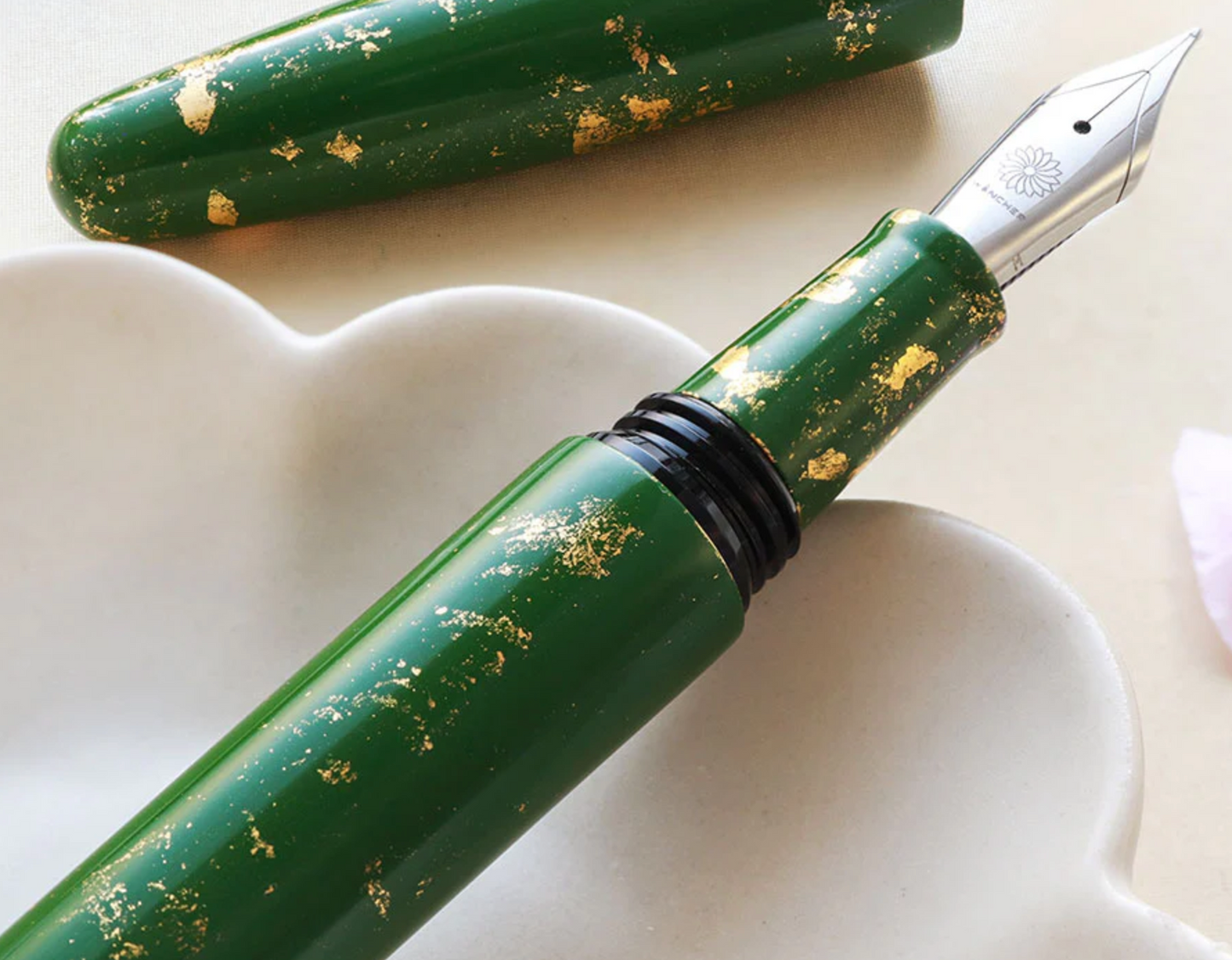 Wancher Dream Fountain Pen | Kyoto Urushi Kotoiro - Arashiyama Bamboo