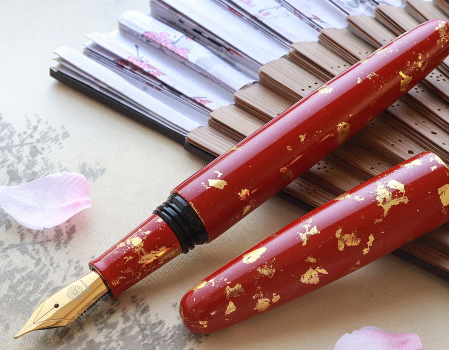 Wancher Dream Fountain Pen | Kyoto Urushi Kotoiro - Byodoin Temple