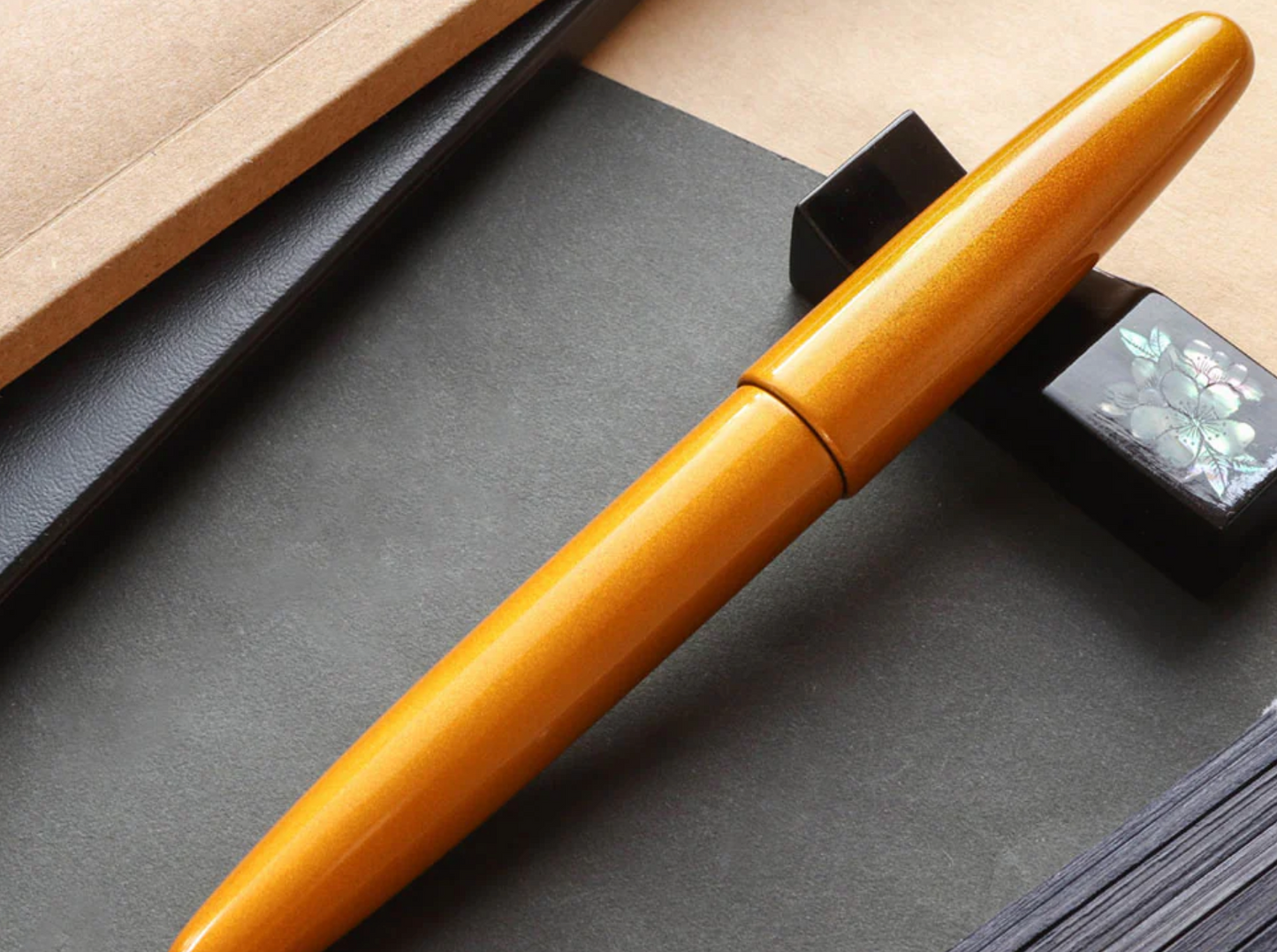 Wancher Dream Fountain Pen | AIZU URUSHI - Metallic Nashiji