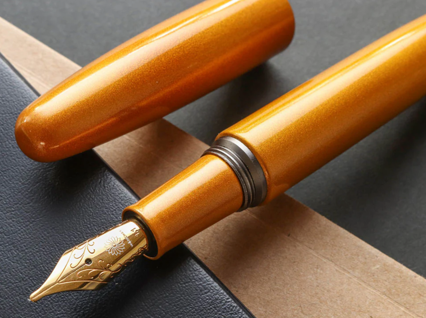 Wancher Dream Fountain Pen | AIZU URUSHI - Metallic Nashiji