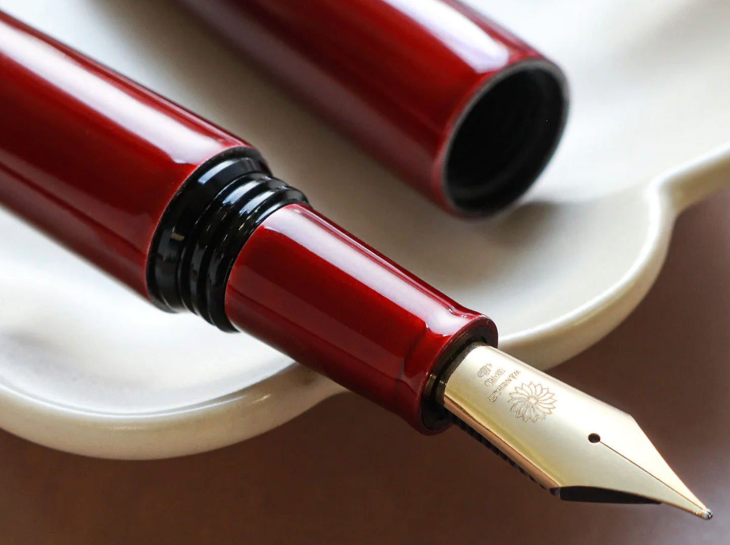 Wancher Dream Fountain Pen | AIZU URUSHI - Tamamushi-nuri