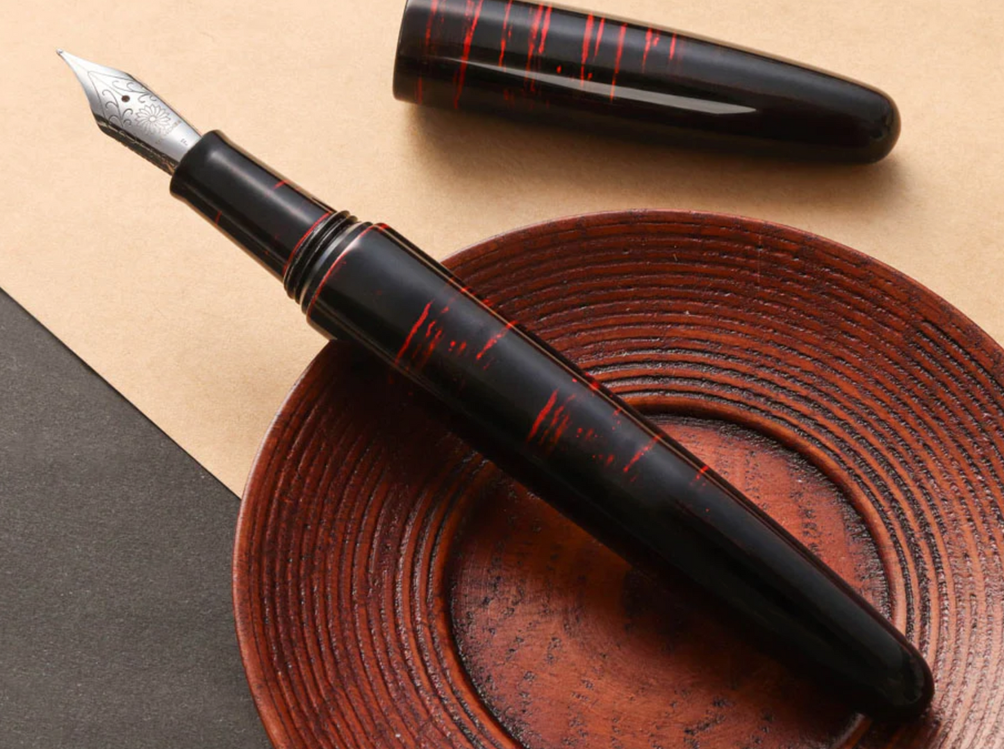 Wancher Dream Fountain Pen | AIZU URUSHI - AKEBONO -Nuri