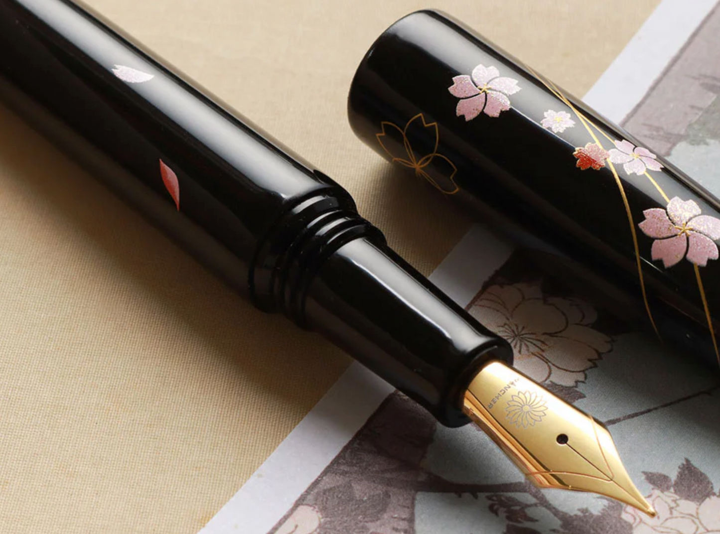 Wancher Dream Fountain Pen | Echizen Urushi - Sakura Zukiyo -