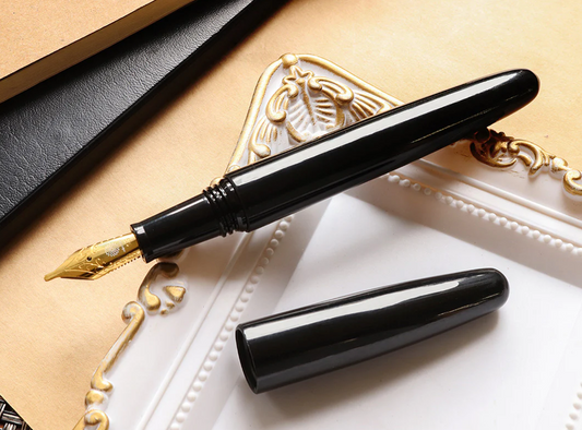 Wancher Dream Fountain Pen | TRUE EBONITE - SILK BLACK