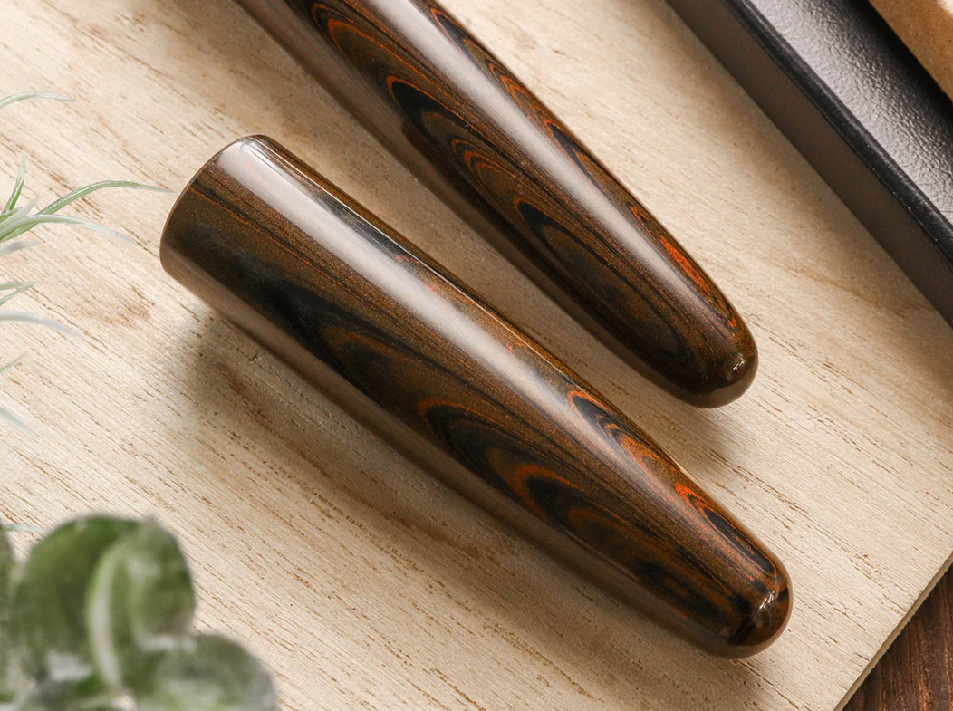 Wancher Dream Fountain Pen | TRUE EBONITE - MARBLE BROWN