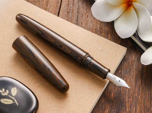 Wancher Dream Fountain Pen | TRUE EBONITE - MARBLE BROWN