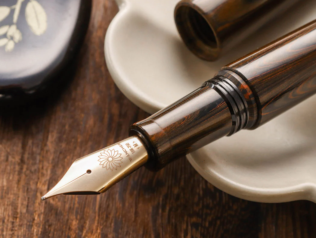 Wancher Dream Fountain Pen | TRUE EBONITE - MARBLE BROWN