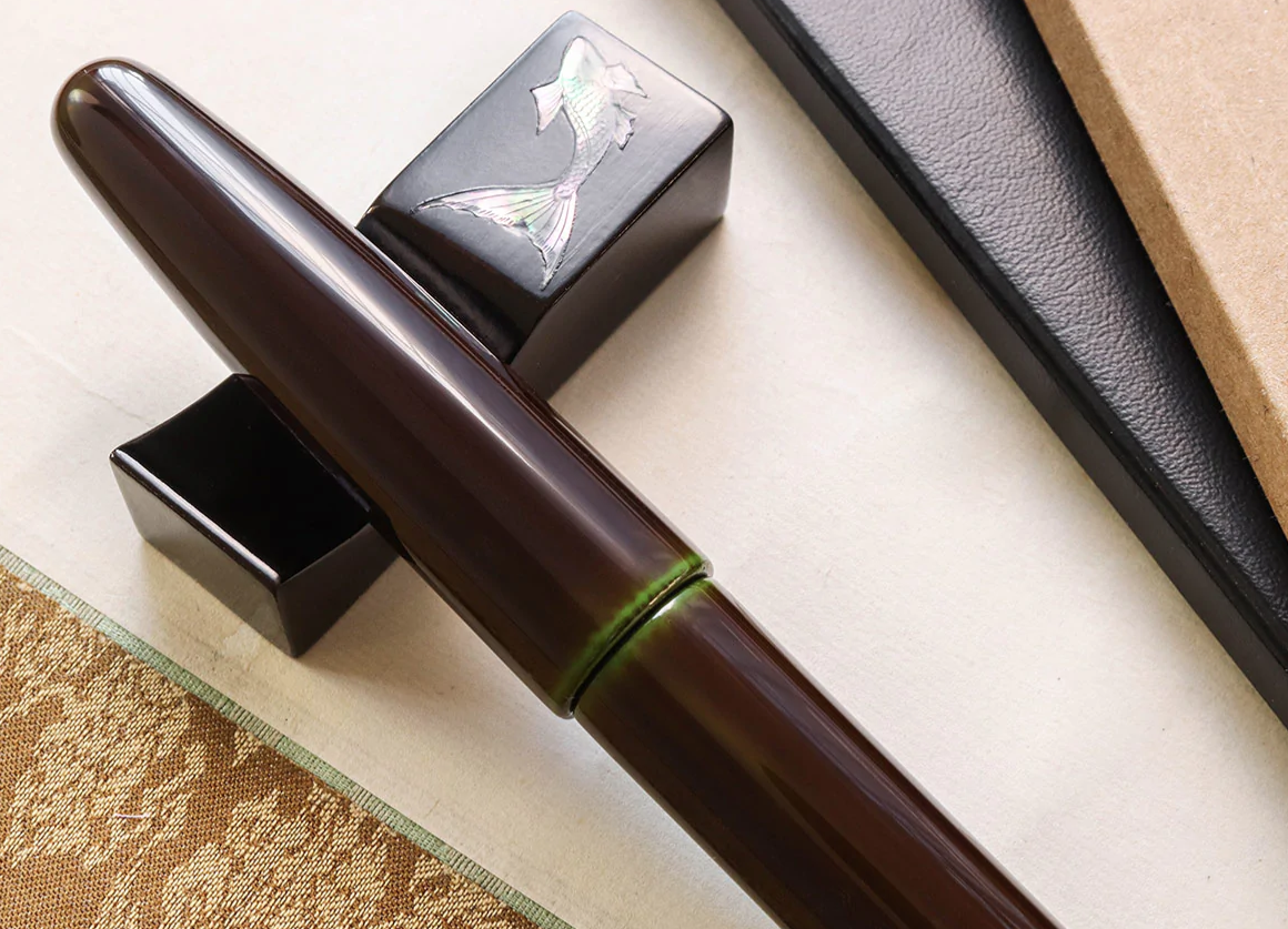 Wancher Dream Fountain Pen | TRUE URUSHI - HEKI TAMENURI